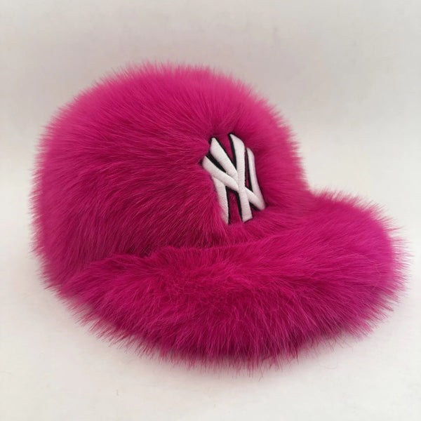 NEW YORK Fur SnapBack – Confetti Boutique
