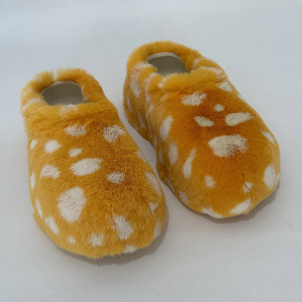 Shoes Duckie Confetti Slippers Mint Green Lamb Fur Slippers