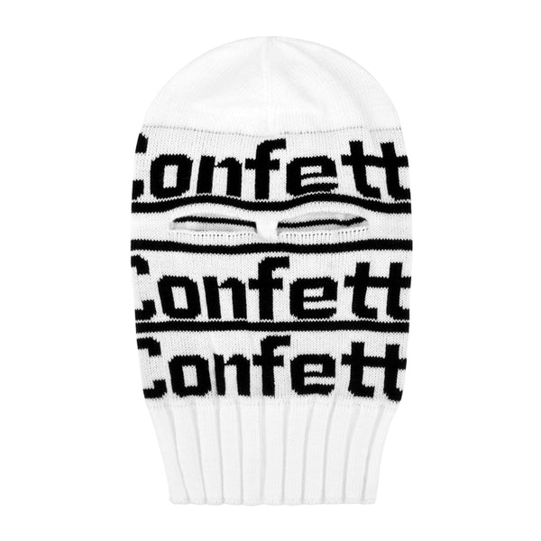 Confetti Logo Knit Mask Confetti Boutique