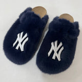 Confetti Faux Fur NY slides