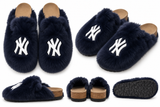 Confetti Faux Fur NY slides