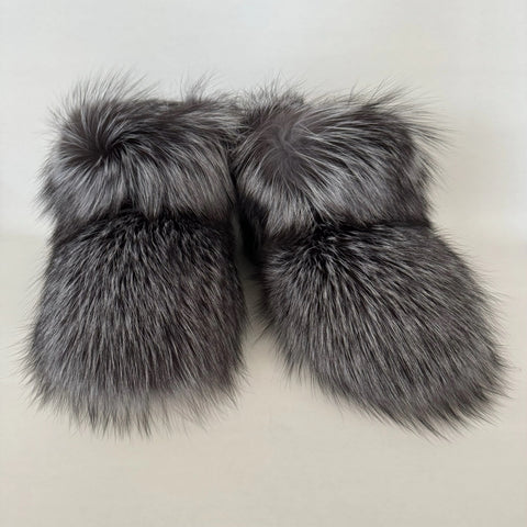 Confetti Fox Fur Booties