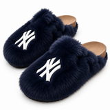 Confetti Faux Fur NY slides