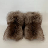 Confetti Fox Fur Booties