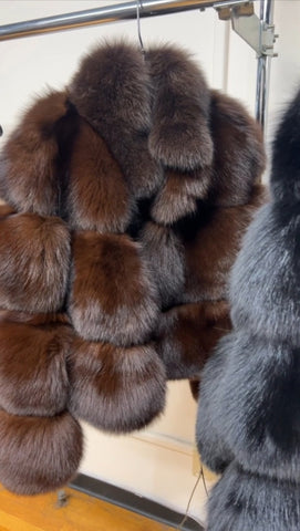 sample sale fox coat
