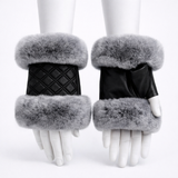 Confetti Fur Fingerless Gloves