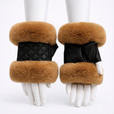 Confetti Fur Fingerless Gloves