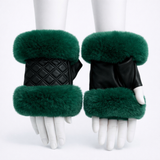 Confetti Fur Fingerless Gloves