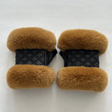 Confetti Fur Fingerless Gloves