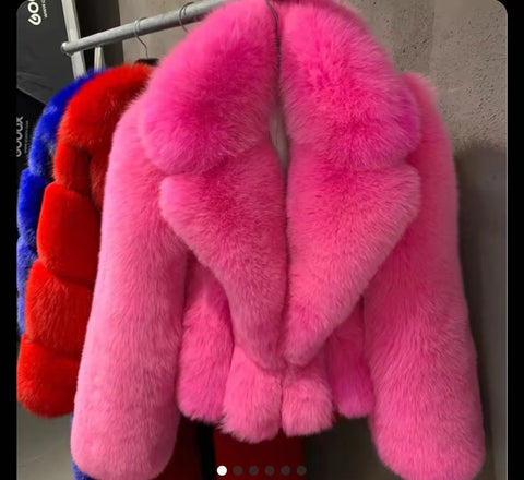 Sample sale fox fur