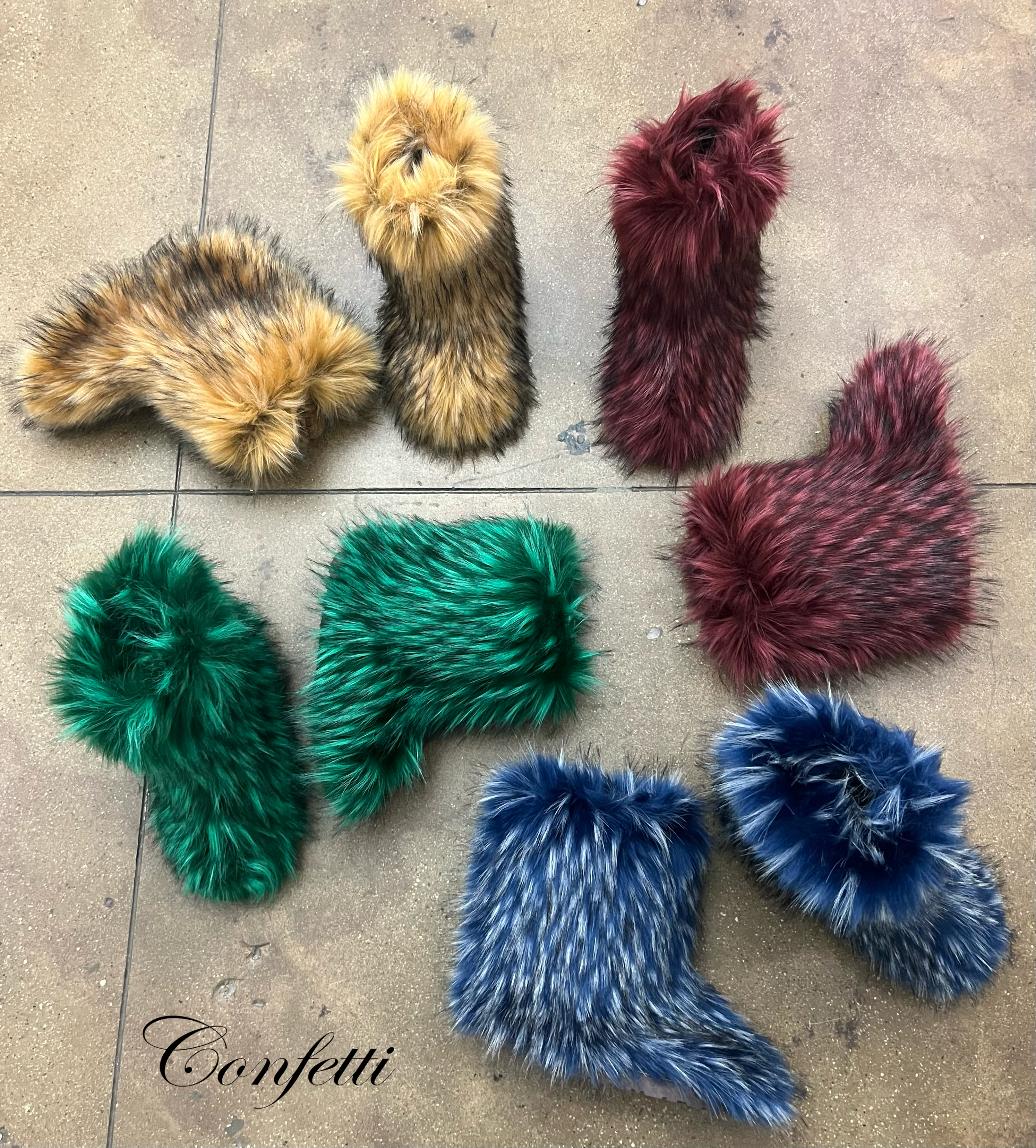 Confetti Grizzly Boots (short)