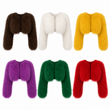 Mongolian Cropped Fur Coats