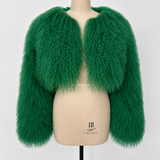 Mongolian Cropped Fur Coats