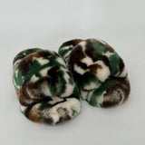 Confetti Camo Fur Slippers (3 colors)