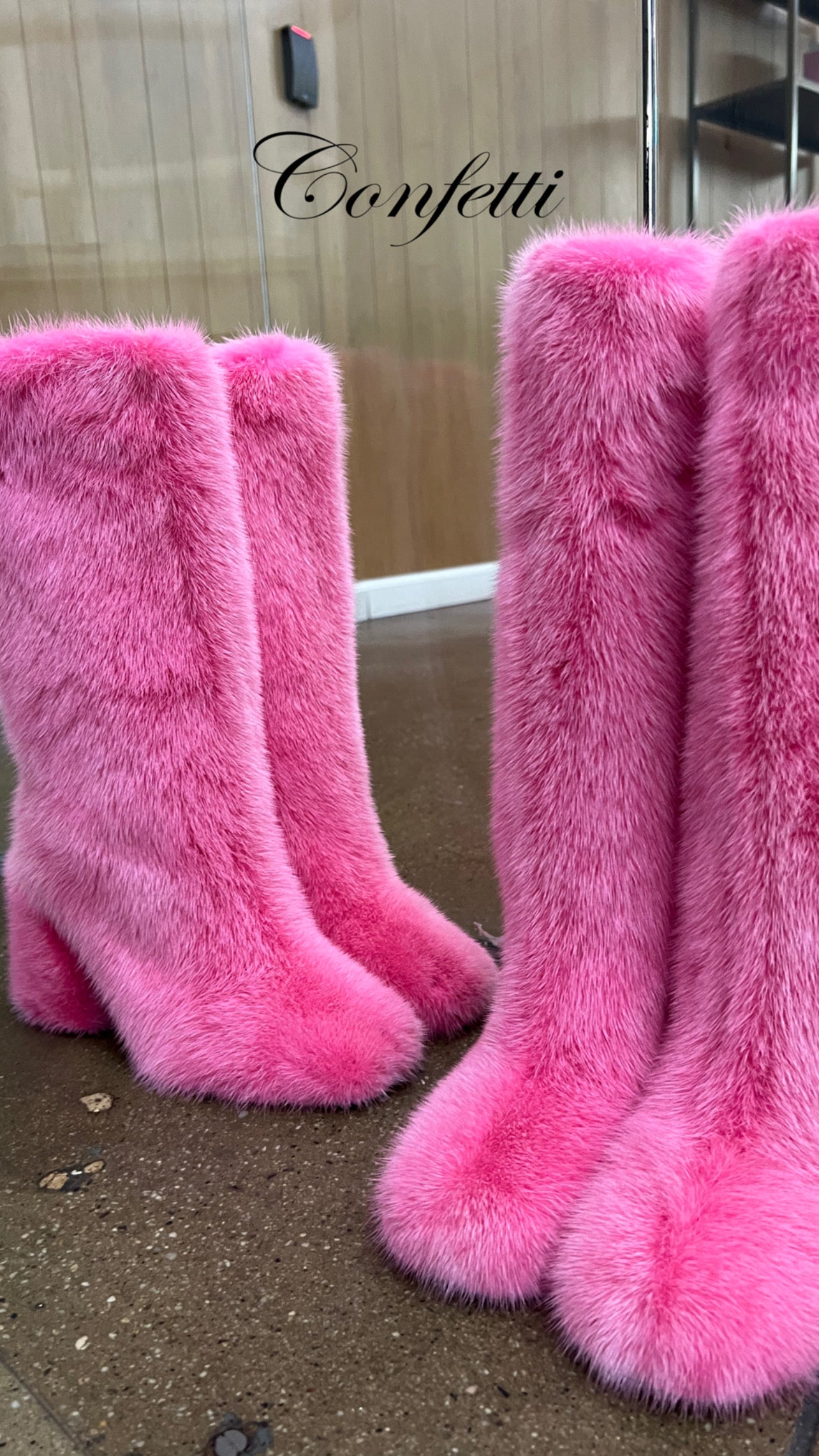 Mink fur boots Clearance