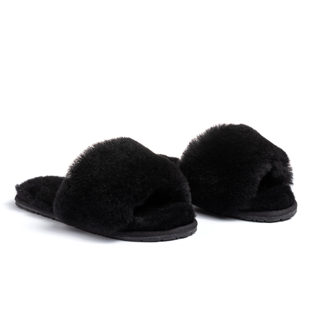 fluffy slippers for