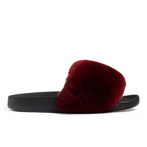 Confetti Boutique Burgandy Rabbit Slippers