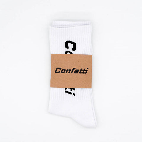 Confetti Socks ( orange , white , yellow , grey , tan )