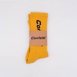 Confetti Socks ( orange , white , yellow , grey , tan )